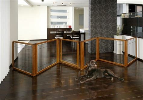 large indoor dog fence